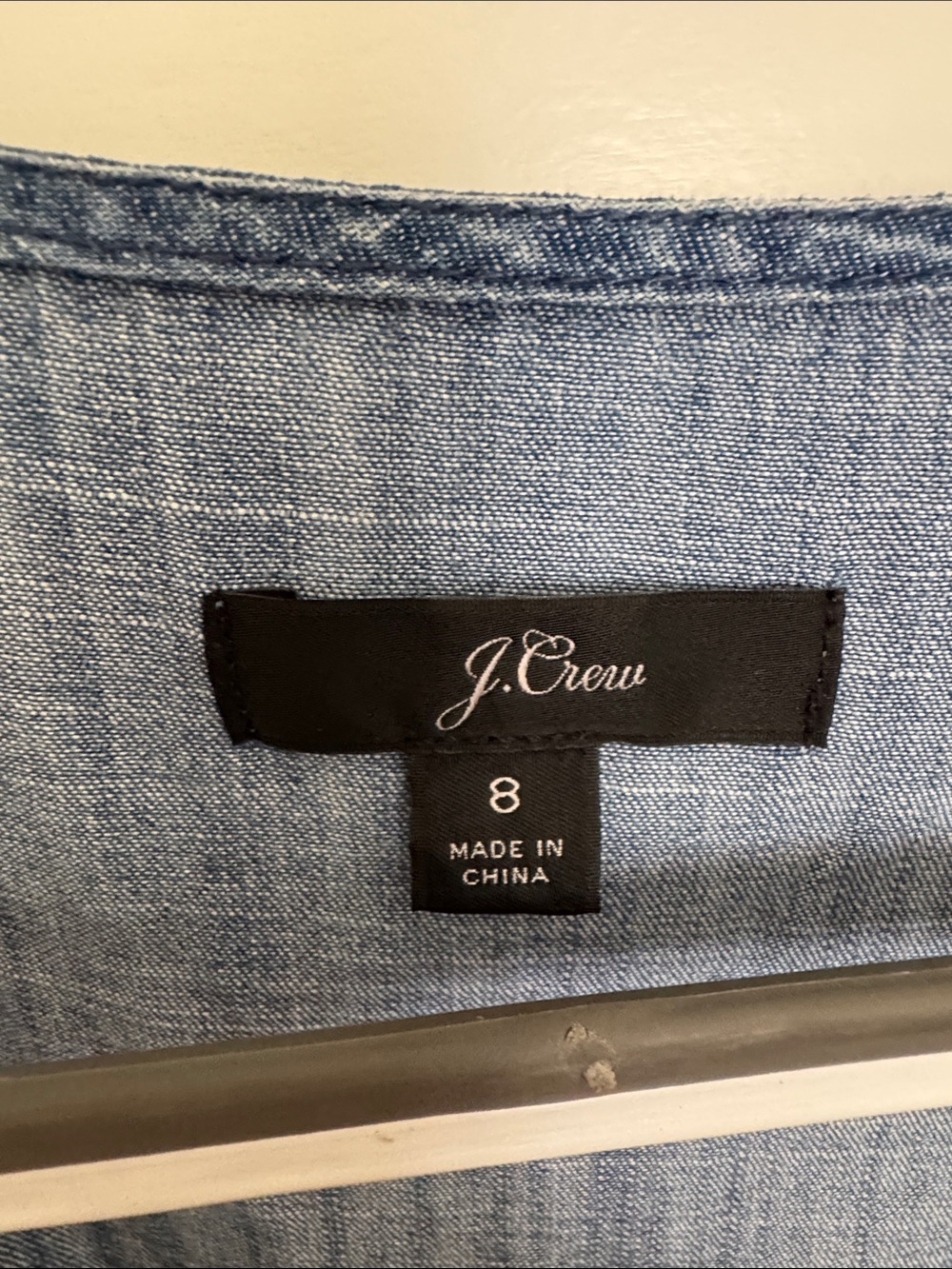 J. Crew Denim Wrap Maxi Dress with Tie Waist - Picture 4 of 10